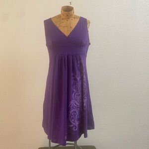 Purple Sleeveless Dress